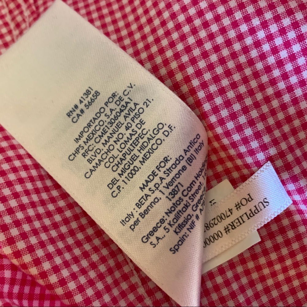 Chaps Gingham Button Down Size Petite Large - image 6
